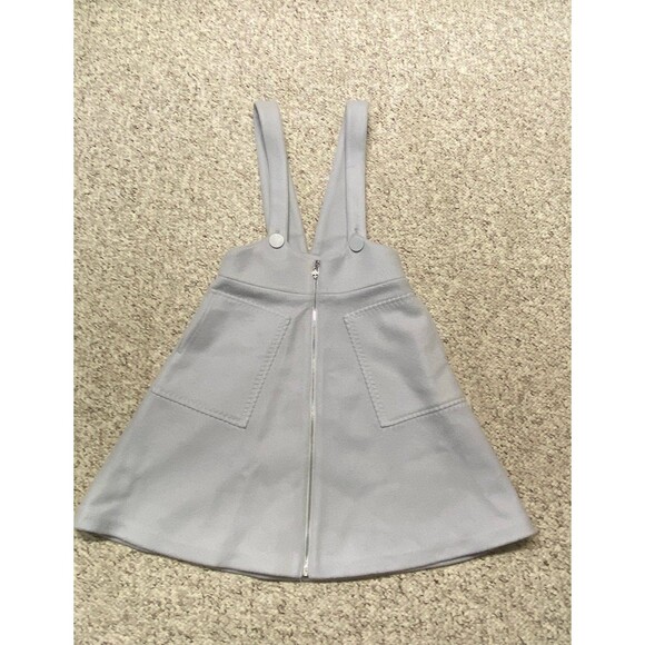 ONE MORE Pinafore Overall Acadamia Cottage Core Dress  A-Line Mini Patch Pockets - Picture 1 of 12